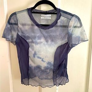 Mesh Tie Dye Tee
